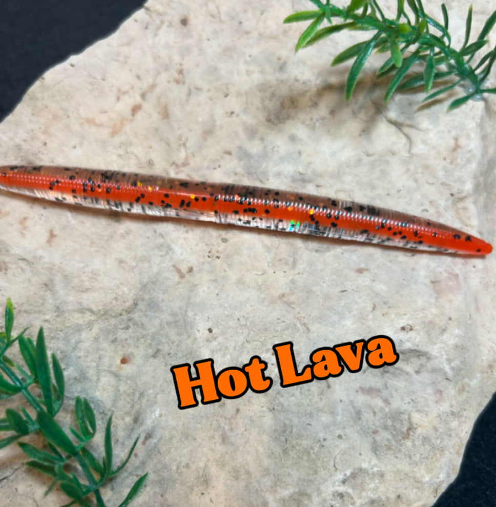 5” Worm - Core Shot - 8 Pack - 3 Colors to Choose From