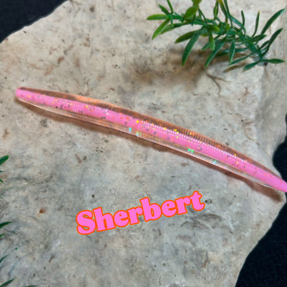 5” Worm - Core Shot - 8 Pack - 3 Colors to Choose From