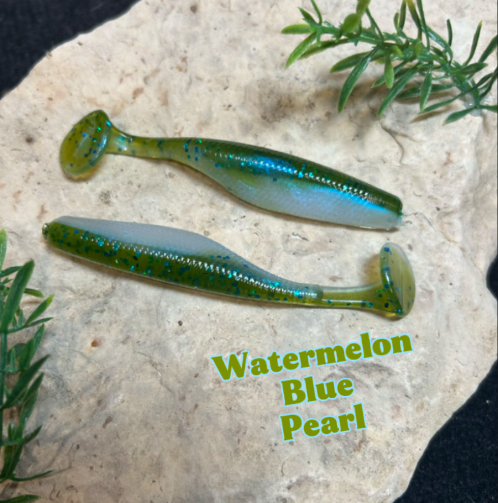 3.8” Paddle Tail Swimbait - 8 Pack - 3 Colors to Choose From