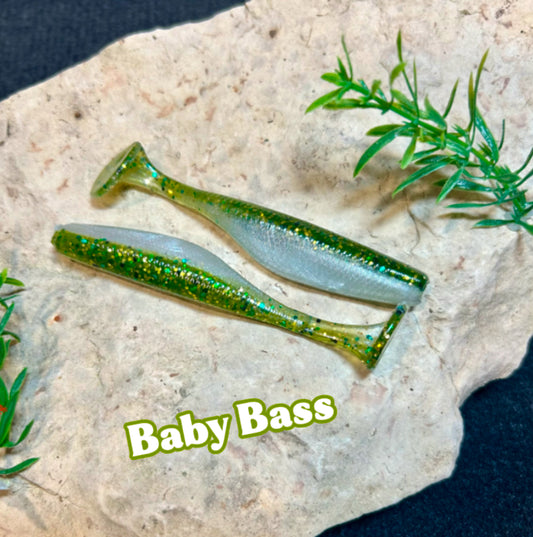 3.8” Paddle Tail Swimbait - 8 Pack - 2 Colors to Choose From