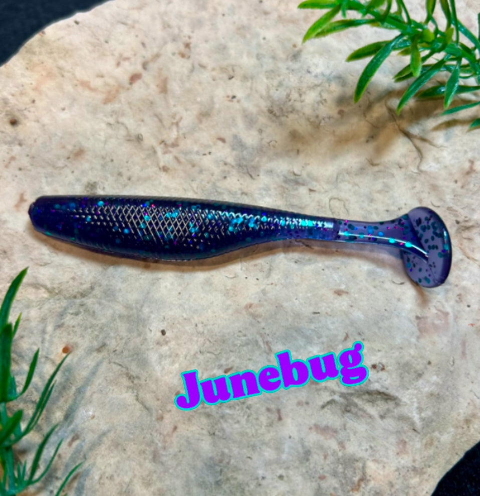 3.8” Paddle Tail Swimbait - 8 Pack - 3 Colors to Choose From