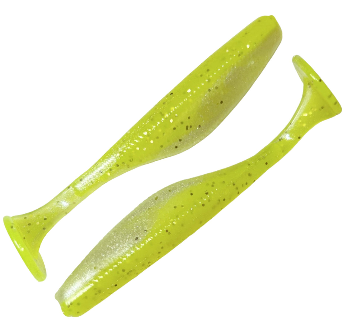 2 Color 3.8" Paddle Tail Swimbait - 6 Pack